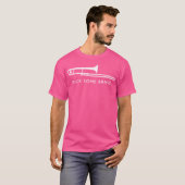 T-shirt Kick Brass Trombone Fun Marching Camp Geek Ne (Devant entier)