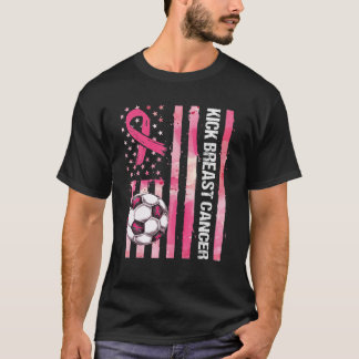 T-shirt Kick Breast Cancer Sensibilisation Football rose R
