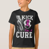 T-shirt Kick For A Breast Cancer Awareness Nk Ribbon Socce (Devant)