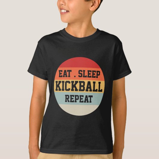 T-shirt Kickball Player Retro Funny Cadeau (Devant)