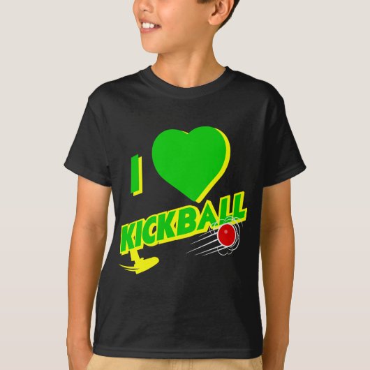 T-shirt kickball, vert (Devant)