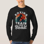 T-shirt Kickboxer Kickboxer Gym Boxer Boxer Train Comme Un (Devant)