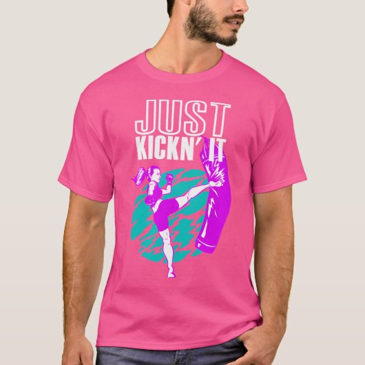 T-shirt Kickboxing C'Est Drôle (Devant)