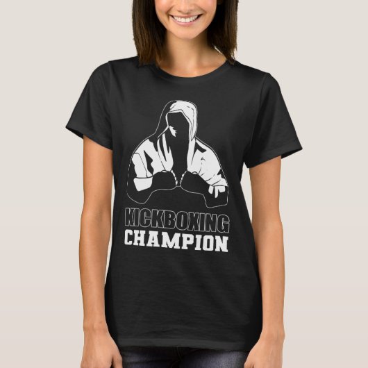 T-shirt Kickboxing Champion Martial Artist (Devant)