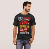 T-shirt Kickboxing drôle  (Devant entier)