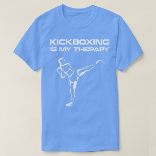 T-shirt kickboxing est ma thérapie 2 (Design devant)