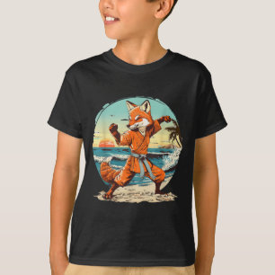 T-shirt Kickboxing Fox Taekwondo Karaté Mma Drôle d'Art Ma