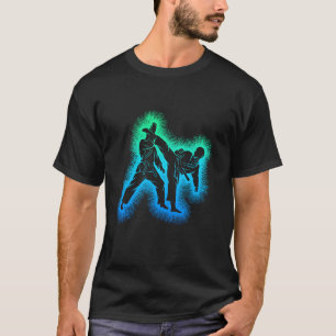 T-shirt Kickboxing Karaté Taekwondo Enfants Garçons
