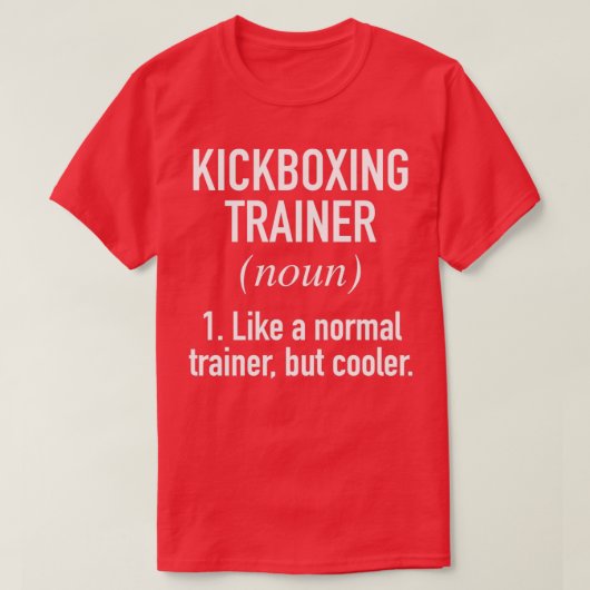 T-shirt Kickboxing Trainer Défini (Design devant)