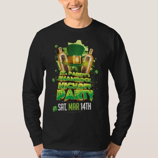 T-shirt Kickoff Shamrock de la Saint Patrick (Devant)