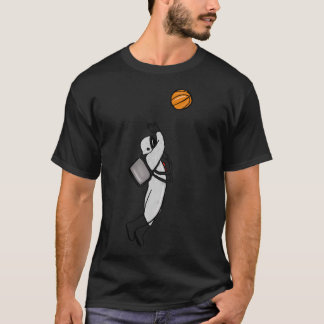 T-shirt Kid Astronaut Basketball Dessin Cool unique drôle