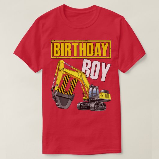T-shirt Kid Birthday Boy 11th Vehicle 11 Year Old Construc (Design devant)