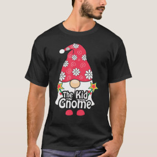 T-shirt Kid Gnome Père Noël Plaid Family Matching Christma