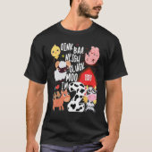 T-shirt Kid Oink Baa Neigh Cluck Moo Im Deux Anniversaire (Devant)