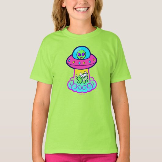 T-shirt Kidcore UFO Cute Kawaii (Devant)