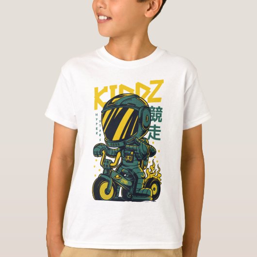 T-shirt Kiddz Biker pour enfants (Devant)
