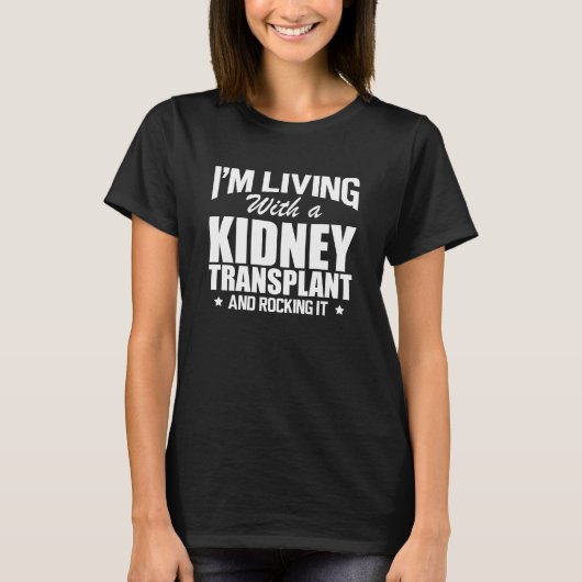 T-shirt Kidney Donation recipient - Living with kidney w (Devant)
