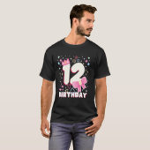 T-shirt Kids 12 Twelfth 12th Birthday Girls Bday Princess (Devant entier)
