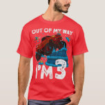 T-shirt Kids 3rd Birthday Boy Monster Truck Out Of My Way<br><div class="desc">Kids 3rd Birthday Boy Monster Truck Out Of My Way .Check out our Monster truck t shirts selection for the very best in unique or custom,  handmade pieces from our clothing shops.</div>