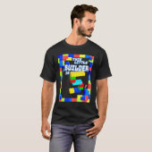 T-shirt Kids 5 Year Old Building B Locks Birthday Brick 5t (Devant entier)