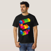 T-shirt Kids 5 Year Old Building Blocks Birthday  Bricks 5 (Devant entier)