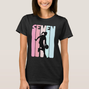 T-shirt Kids 7th Birthday Retro Basketball Girls 7 Years