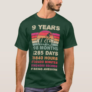 T-shirt Kids 9 Year Old Garbage Truck Birthday 9th Birthda