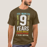 T-shirt Kids 9th Birthday 9 Years Old Vintage Retro 108 Mo<br><div class="desc">Enfants 9e anniversaire 9 ans Vintage Rétro 108 mois .Idée unique de cadeaux mignons pour fille garçon enfants - 9 ans 108 mois d'être stupéfiant 9e anniversaire vêtement. Cool Holliday présent pour fils à 9 ans, fille, écolier, garçon, enfants, jeunesse, fille, garçons, garçons, garçons, fils, ami, adolescents, fille à 9...</div>