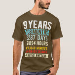 T-shirt Kids 9th Birthday 9 Years Old Vintage Retro 108 Mo<br><div class="desc">Enfants 9e anniversaire 9 ans Vintage Rétro 108 mois .Awesome Great Funny Souvenir Présente Correspondance Vêtements de famille Couple Vêtements pour maman,  papa,  frère,  soeur,  femme,  mari,  fils,  fille,  pops,  maman,  papa,  grand-père,  grand-mère tante uncle ses femmes lui.</div>