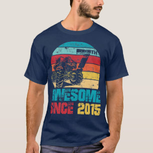 T-shirt Kids Awesome Since 2015 7th Birthday Monster Truck