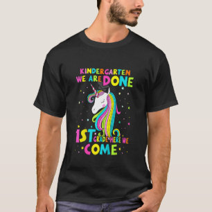 T-shirt Kids Back School Magique Unicorne 1ère année ici n
