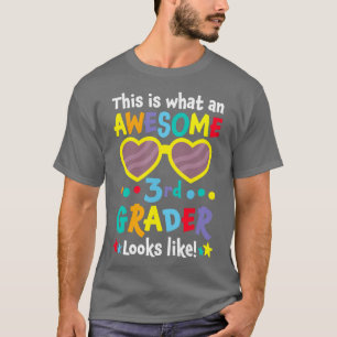 T-shirt Kids Back to School 3rd Grade Awesome Third Grader