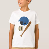 T-shirt Kids Baseball Tee – Rubber Text Style (Devant)