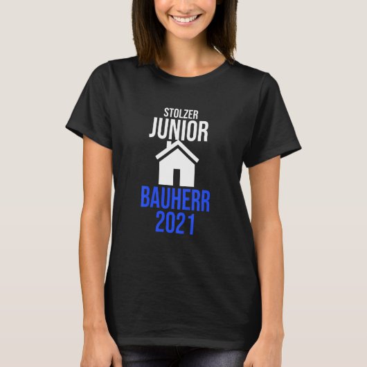 T-shirt Kids Bauherr Junior 2021 Bauherr Sohn Construction (Devant)