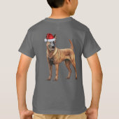 T-shirt Kids Belgian Malinois Dog Lover Funny Christmas (Dos)