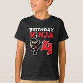 T-shirt Kids Birthday Ninja (Devant)