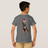 T-shirt Kids Black Tan Coonhound Dog Lover Funny Christmas (Dos entier)