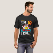 T-shirt Kids Bowling Motif pour 10 Year Old Little Bowler  (Devant entier)