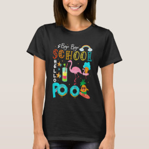 T-shirt Kids Bye Bye School Bonjour Pool Outdoor Day O
