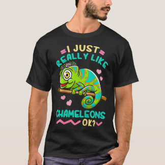 T-shirt Kids Chameleon Lizard Reptile 