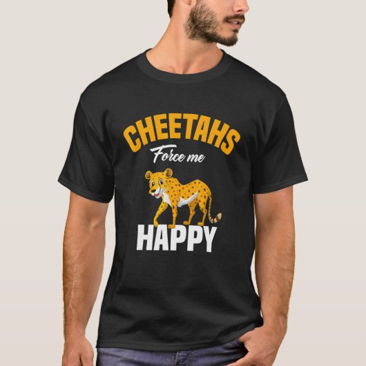 T-shirt Kids Cheetahs Force Me Happy Cheetah (Devant)