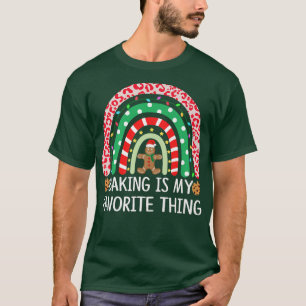 T-shirt Kids Christmas Gingerbread Baking Is My Favorite t