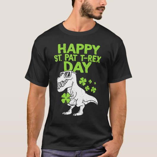 T-shirt Kids Cool Happy St. Pat-trex Day St. Patricks Day  (Devant)