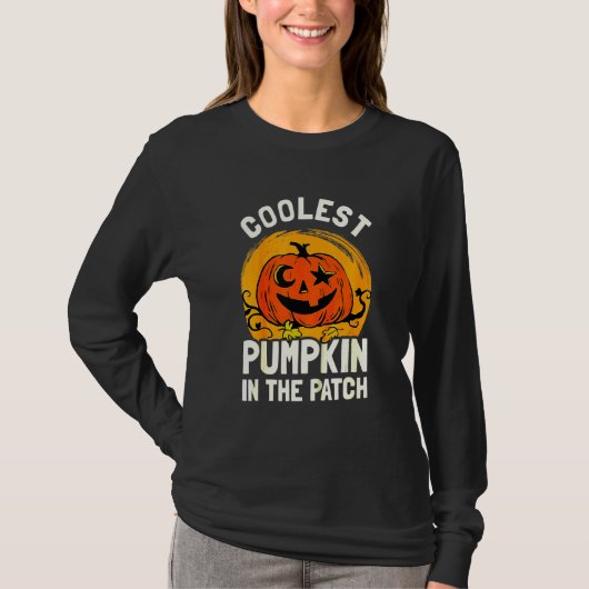 T-shirt Kids Coolest Pumpkin In The Patch Toddler Boys Hal (Devant)