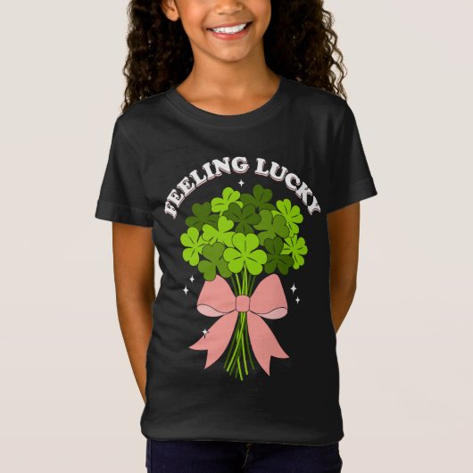 T-Shirt Kids cute St.Patrick’s Day (Devant)