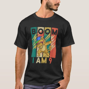 T-shirt Kids Dabbing Cat 9 Years Old Happy 9th Birthday Bo