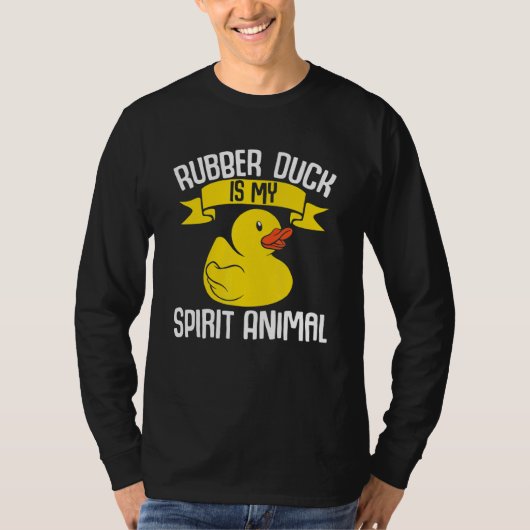 T-shirt Kids Ducks Rubber Duck Is My Spirit Animal Duck (Devant)