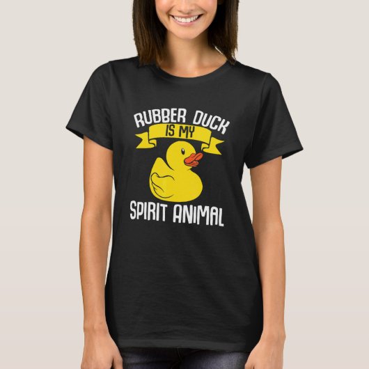 T-shirt Kids  Ducks Rubber Duck Is My Spirit Animal Duck (Devant)