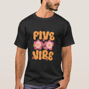 T-shirt Kids Five Est Une Vibe Super 5ème Anniversaire Thè