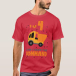 T-shirt Kids Four 4 Yr Birthday<br><div class="desc">Kids Four 4 Yr Birthday Dump-Truck Boy 4 Years Old1689.</div>